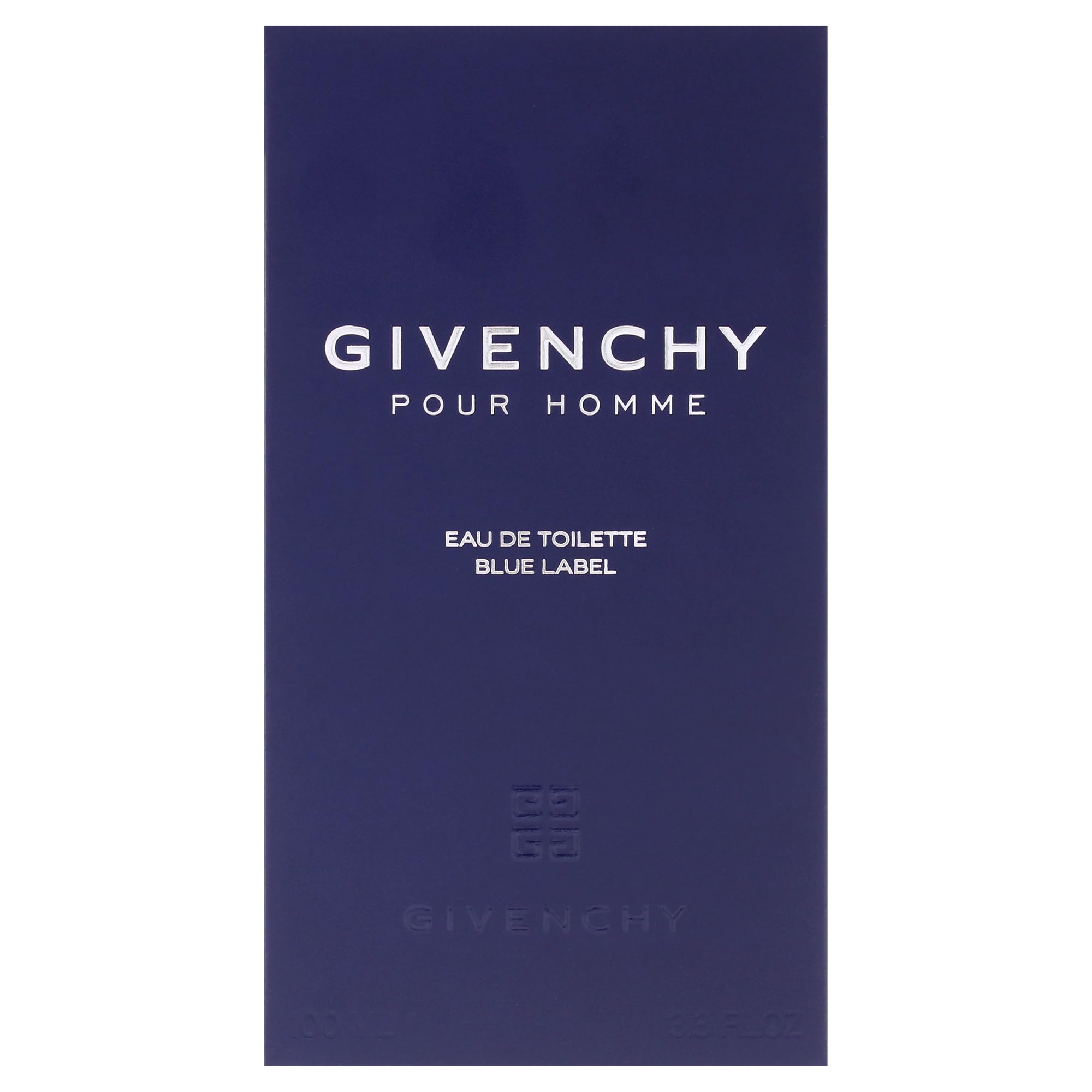 Givenchy Blue Label in hand to show 3.3 oz scale and portability benefit