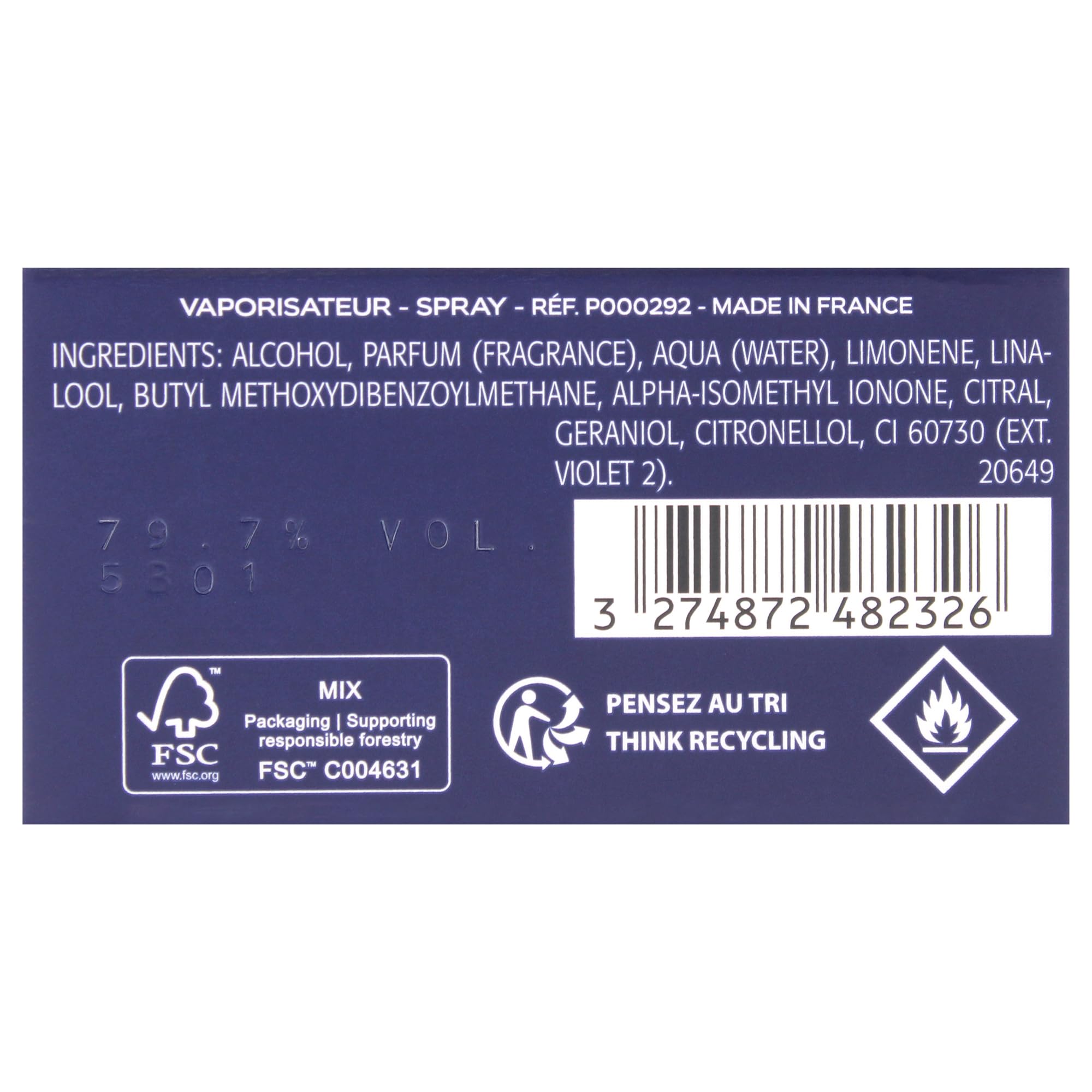 Givenchy Blue Label ingredient collage illustrating citrus, spice and wood notes