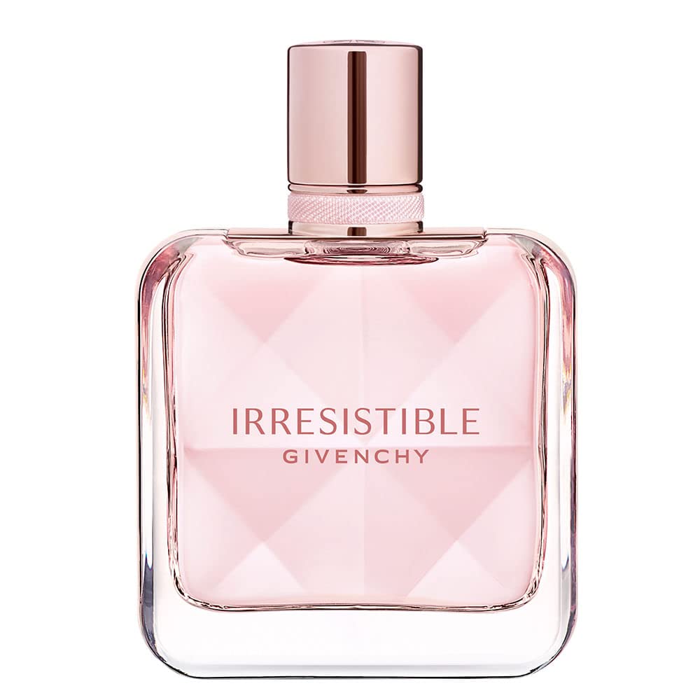 Givenchy bottle front view showing elegant glass and label benefit: recognizable brand presence