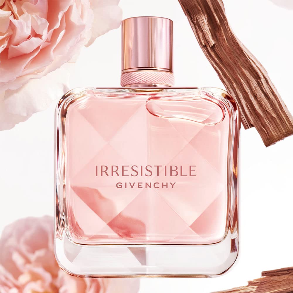 Givenchy Irresistible with rose and pear notes illustrates natural freshness and brightness