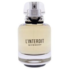 Givenchy L'Interdit close-up of cap and bottle detail, emphasizing couture design
