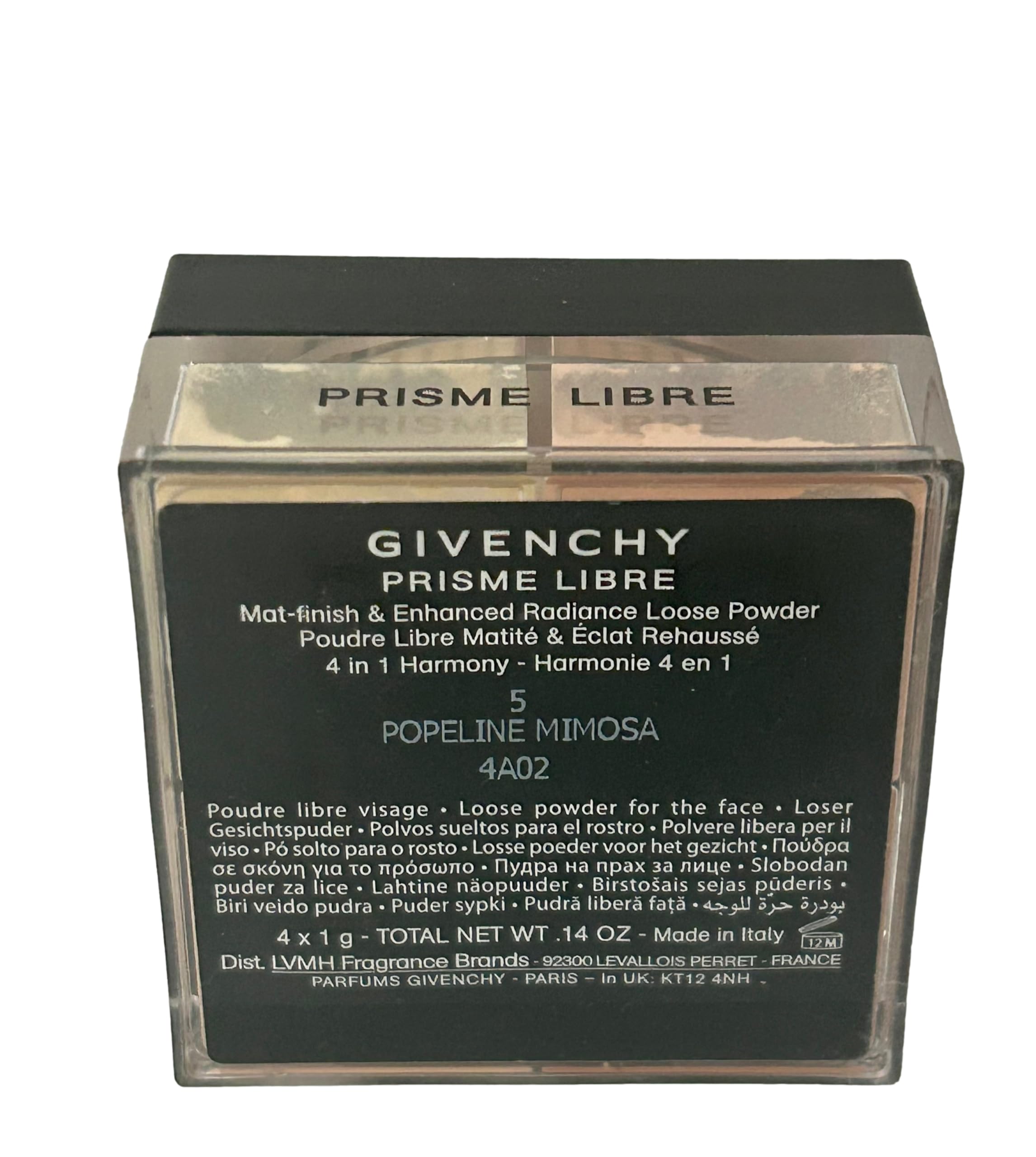 Givenchy Prisme Libre powder texture close-up showing finely milled finish for smooth application
