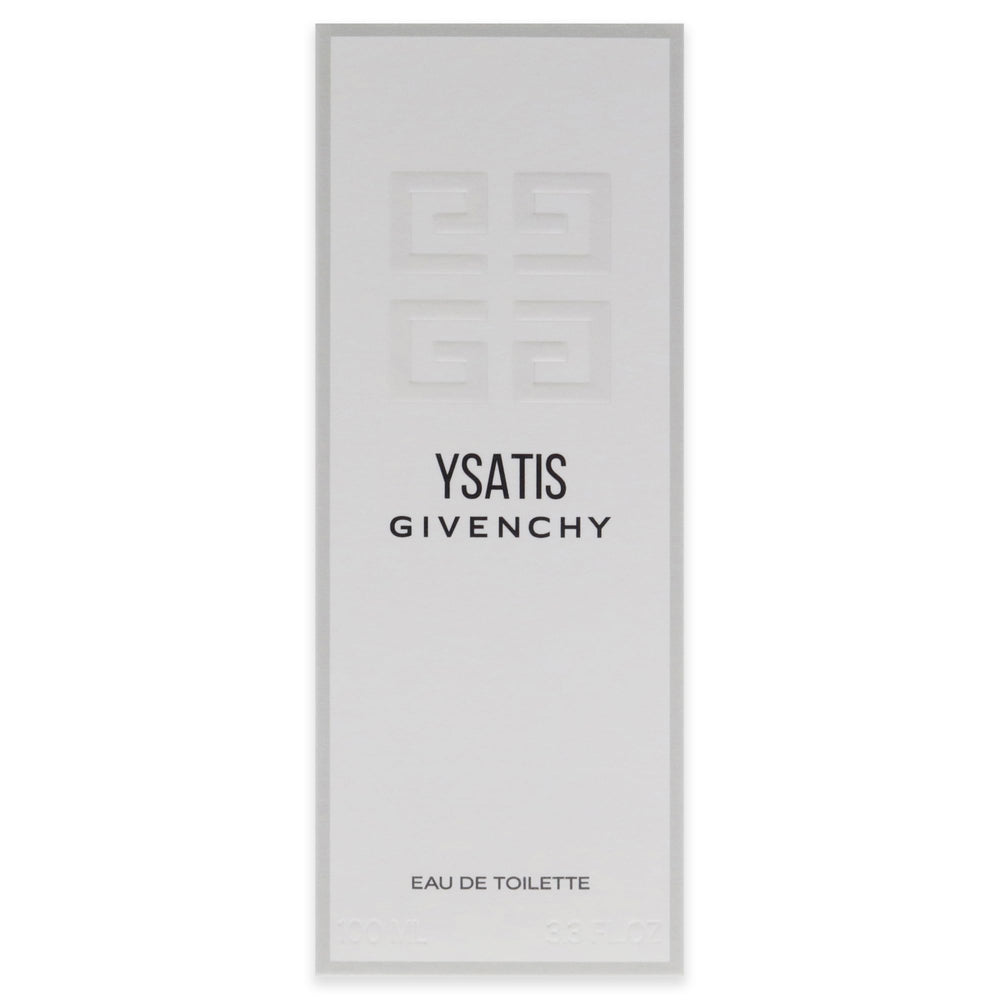 Givenchy Ysatis size comparison with hand demonstrating 3.3 oz scale