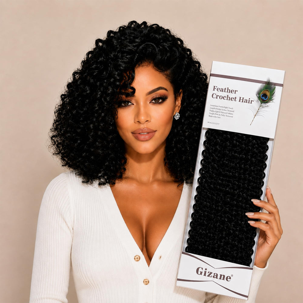 Gizane front packaging showing 100 strands and natural-feel promise