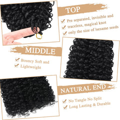 Gizane feather curl texture close-up showing soft, realistic movement