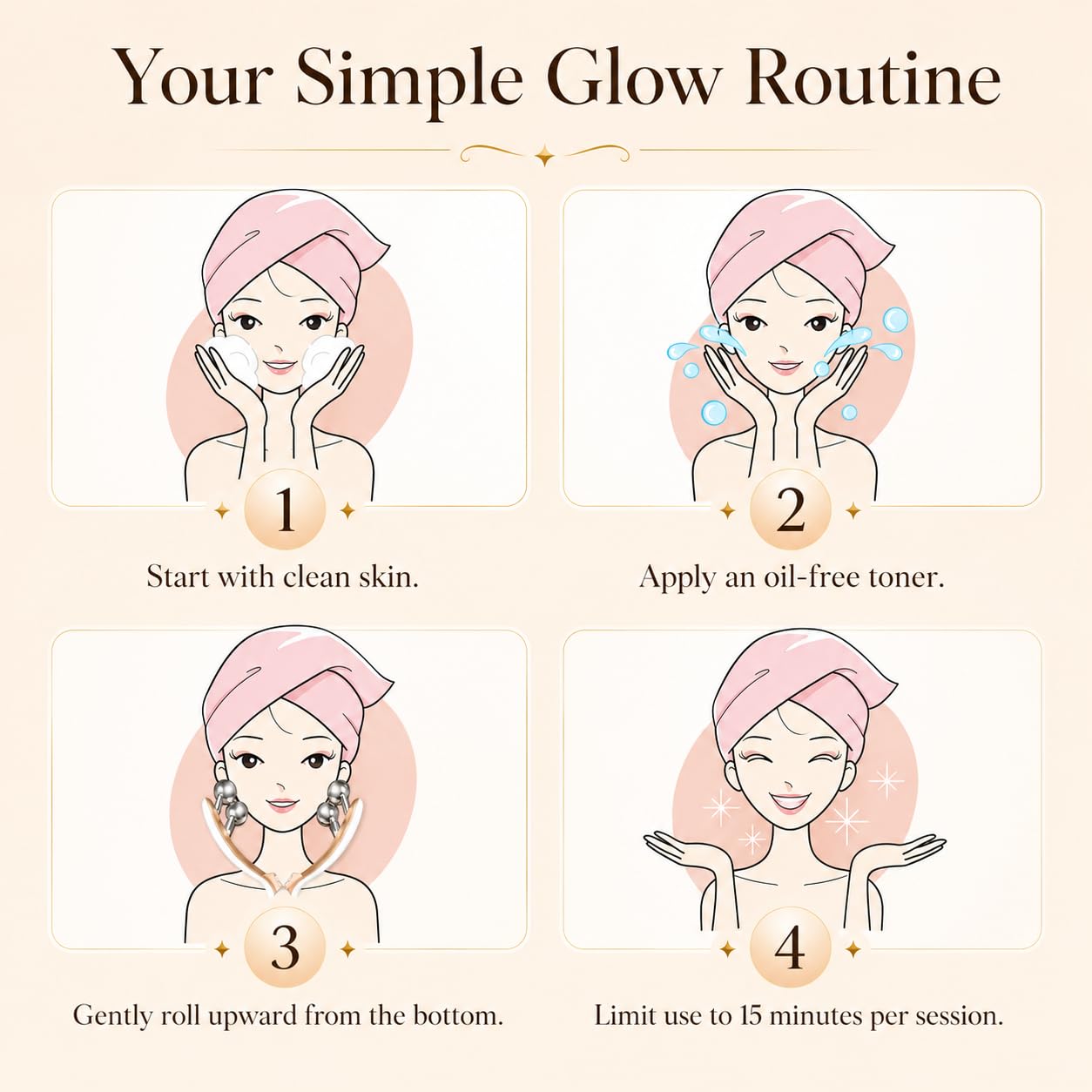 GJMJNNW face massager held in hand to show size and portability for travel convenience