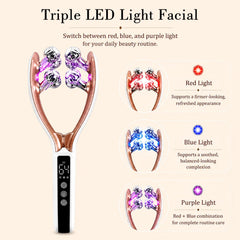 GJMJNNW face massager textured spheres detail highlighting massage nodes for improved circulation