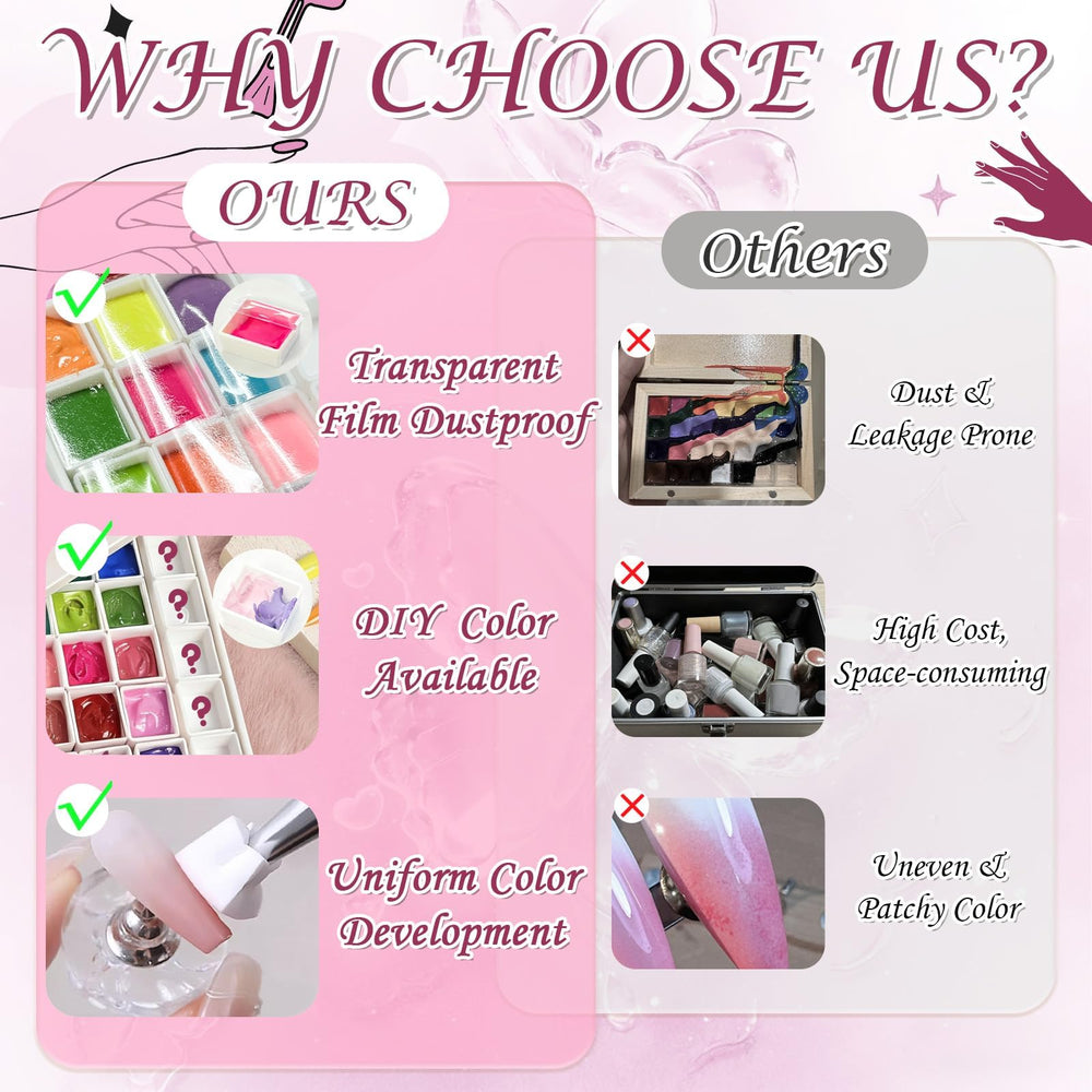 GJYUQHUA palette inside a cosmetic pouch for convenient transport