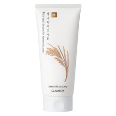 Glamfox front bottle view showing label and benefits for clear cleansing