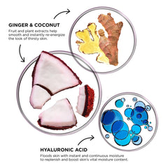 Glamglow application on skin demonstrating cooling mask spread and immediate soothing benefit