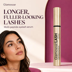 glamosoar brush applicator close-up, precise tip for targeted lash application