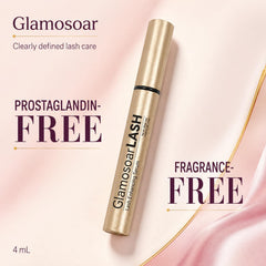glamosoar clear serum texture on fingertip, lightweight hydration benefit