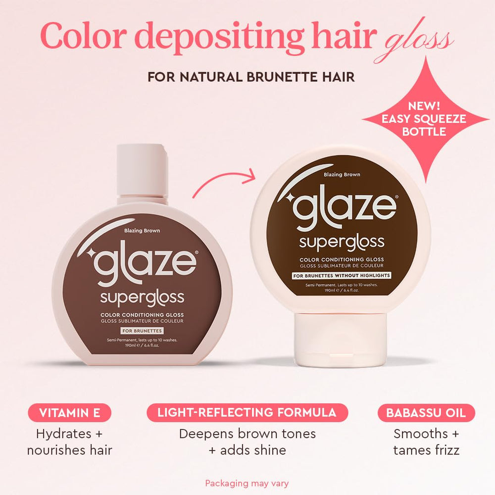glaze back label with instructions and benefits for easy at-home application
