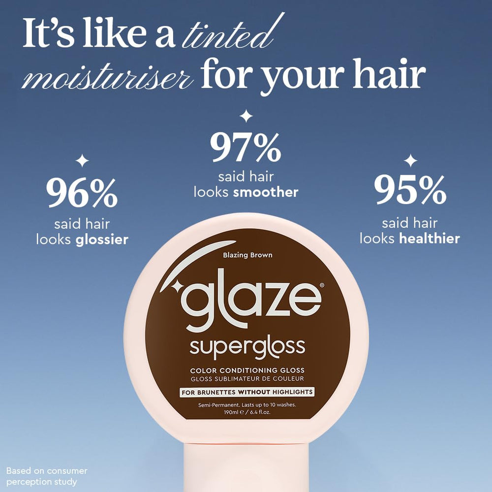 hand holding glaze bottle to show size and easy at-home treatment convenience