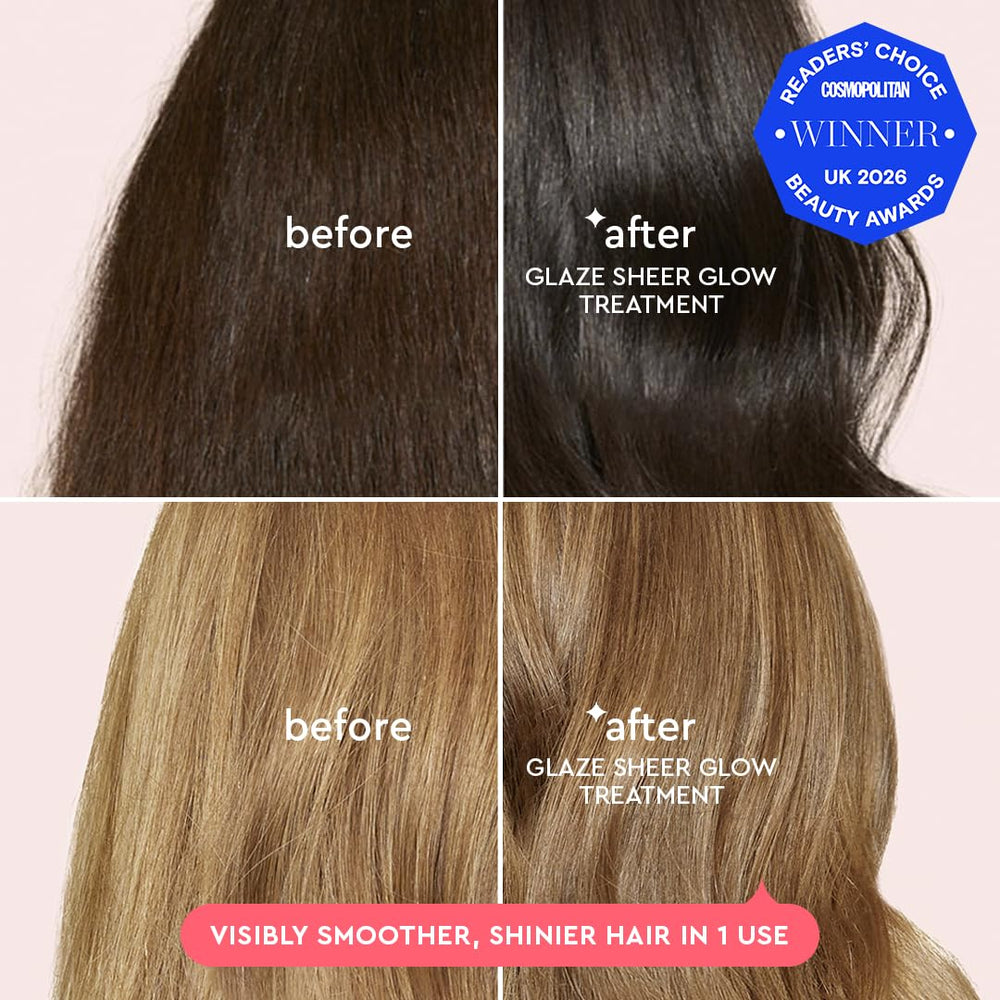glaze clear gel texture close-up highlighting lightweight hydrating finish