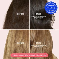 glaze clear gel texture close-up highlighting lightweight hydrating finish