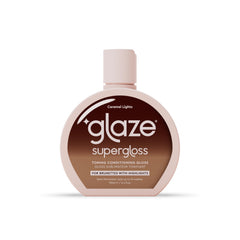 glaze front packaging showing caramel lights and pump for easy use