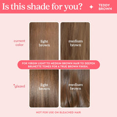 glaze before and after comparison showing enhanced brown tone and shine