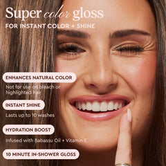 glaze open tube texture highlighting creamy gloss and moisturizing finish