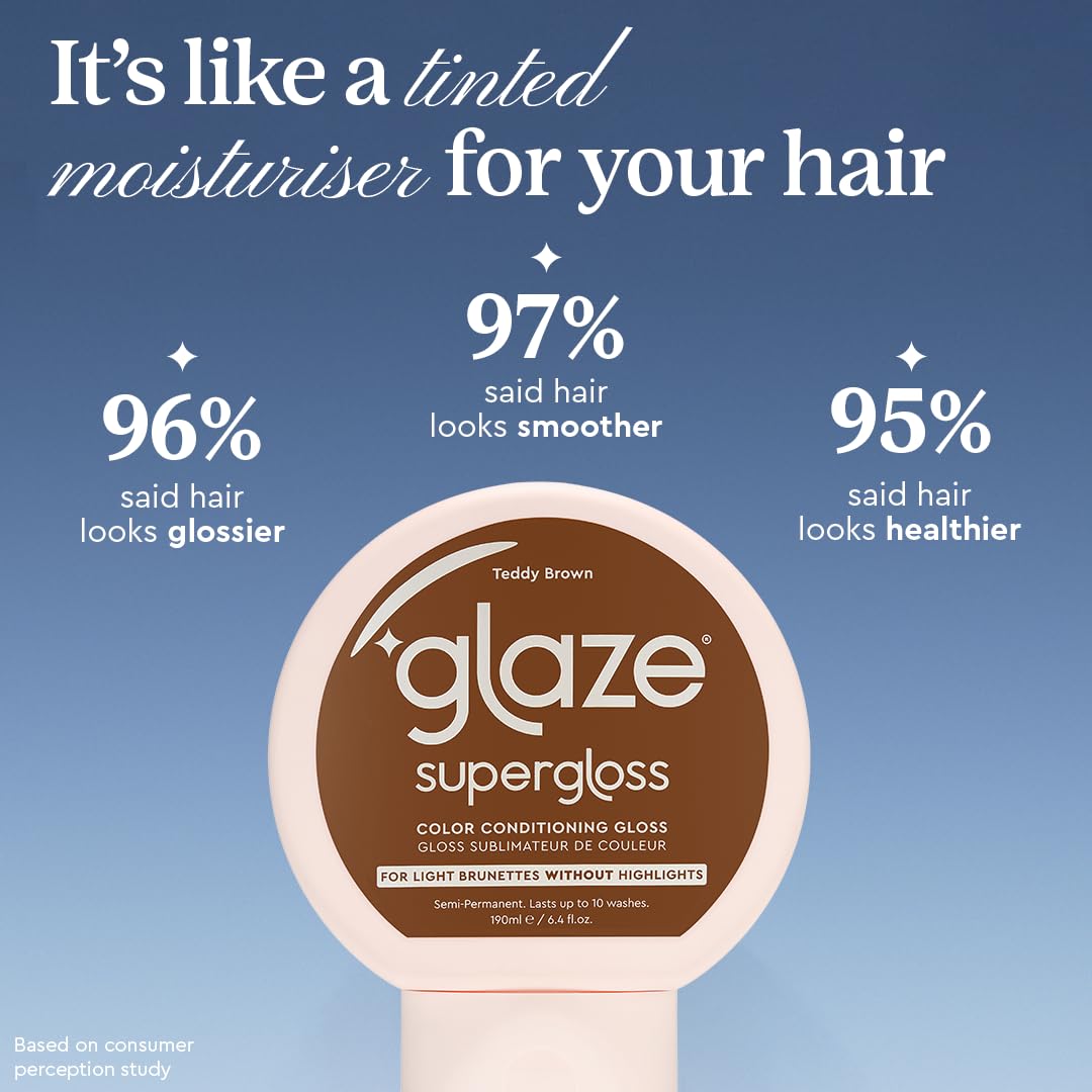 glaze bottle held in hand showing 6.4 fl oz size and travel-friendly benefit
