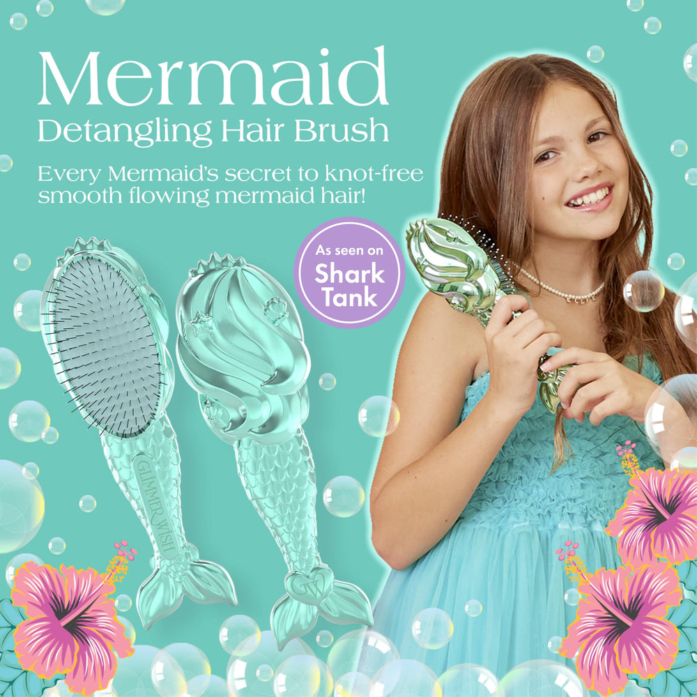 Glimmer Wish close-up of soft long bristles for smooth detangling