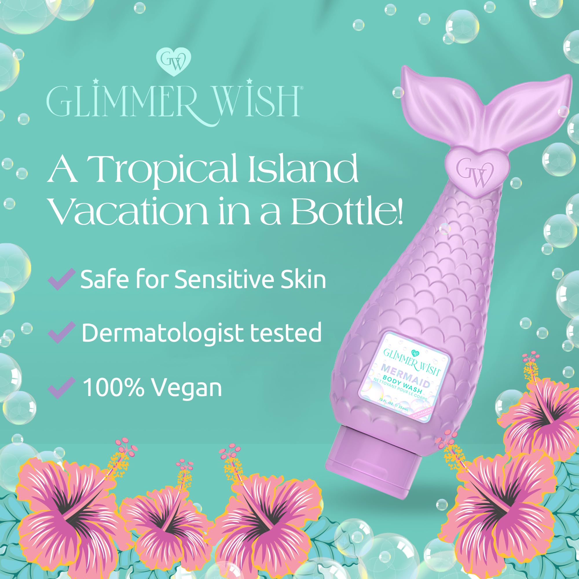 Glimmer Wish foam texture on child's hand illustrating gentle lather and moisturizing feel