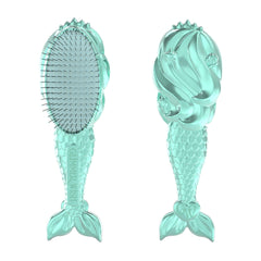 Glimmer Wish mermaid brush front view showing cute design and easy grip