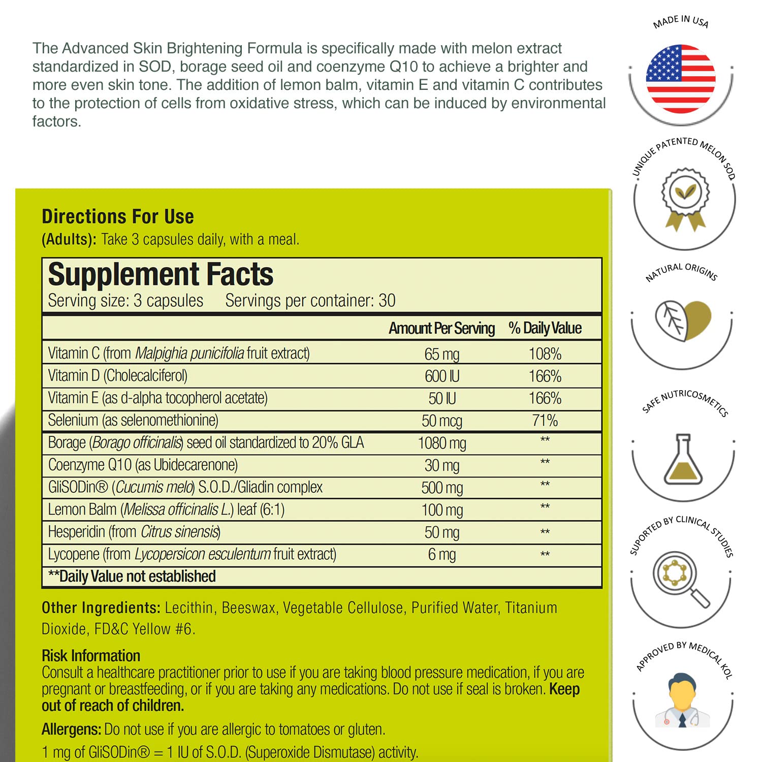 GliSODin capsules in hand demonstrating dosage and travel-friendly benefit