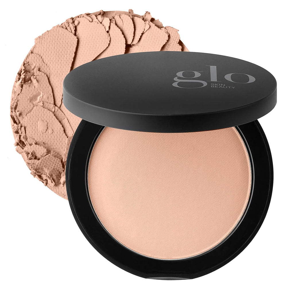 Glo Skin Beauty compact front view showing sleek packaging and portable benefit