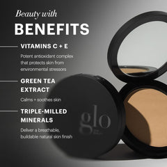 Glo Skin Beauty close-up powder texture highlighting finely milled, blurring finish