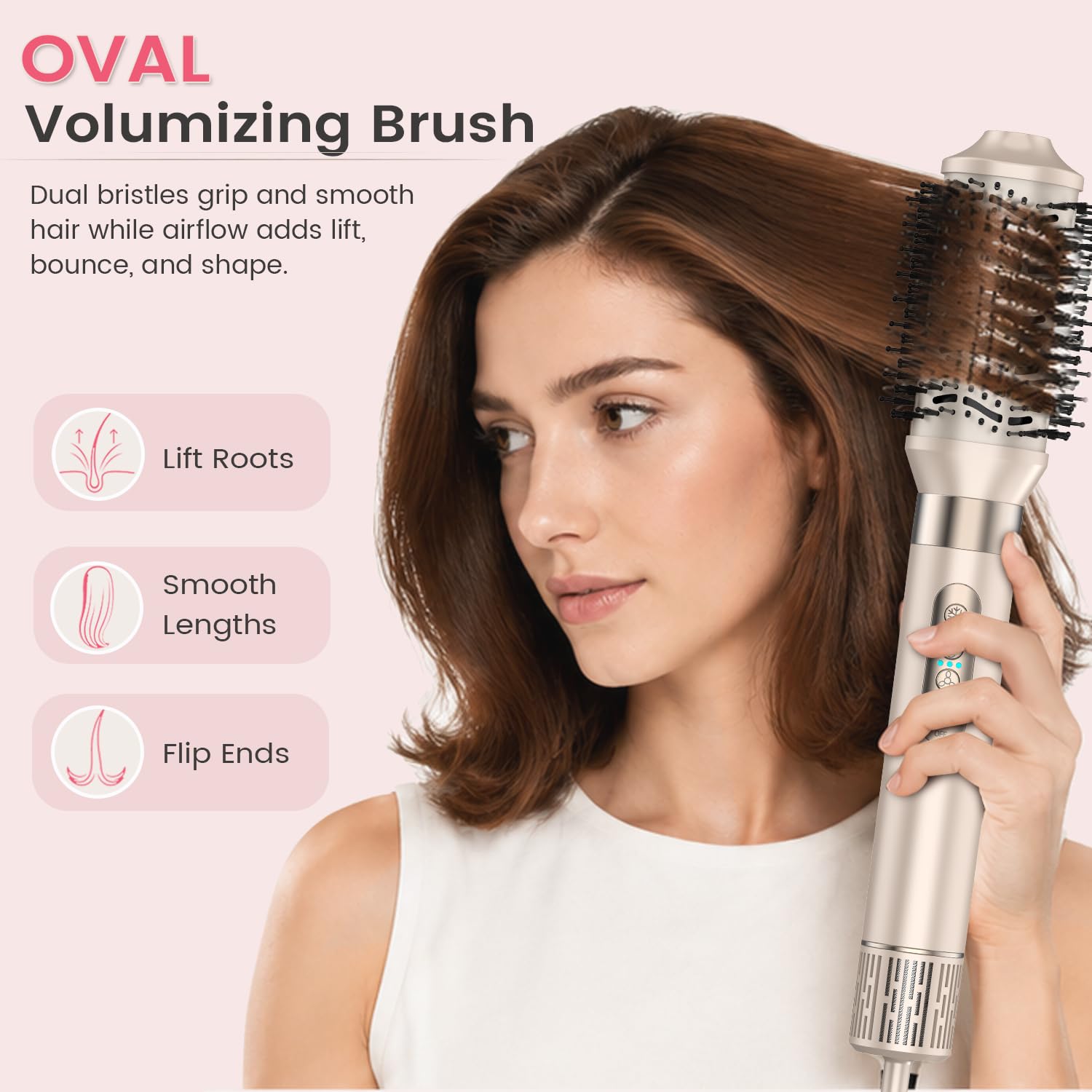 GloCurlX diffuser texture and grip for enhancing natural waves and volume