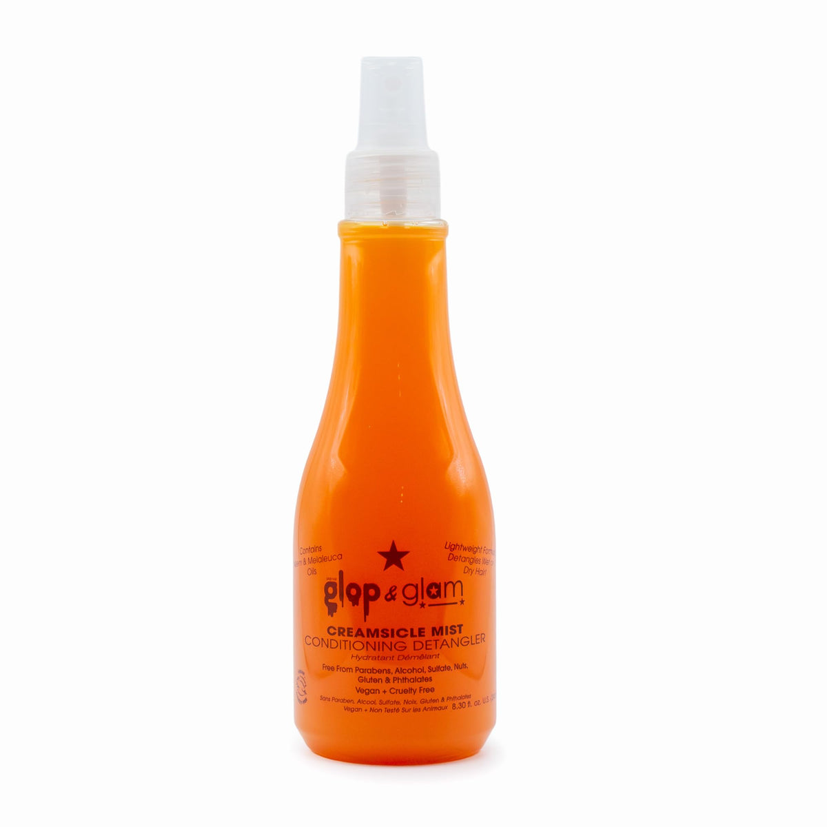 Glop & Glam front bottle view showing label and benefits