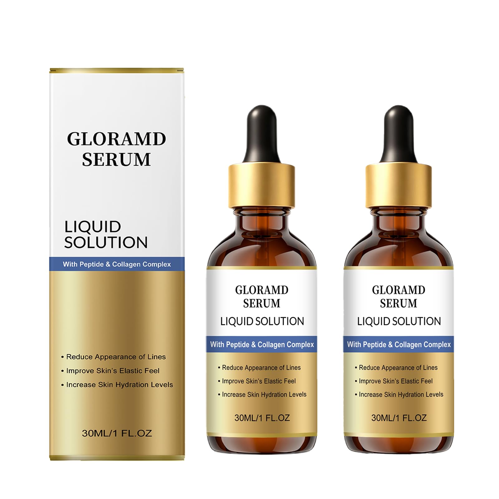 Gloramd Serum front packaging showing clean design and value