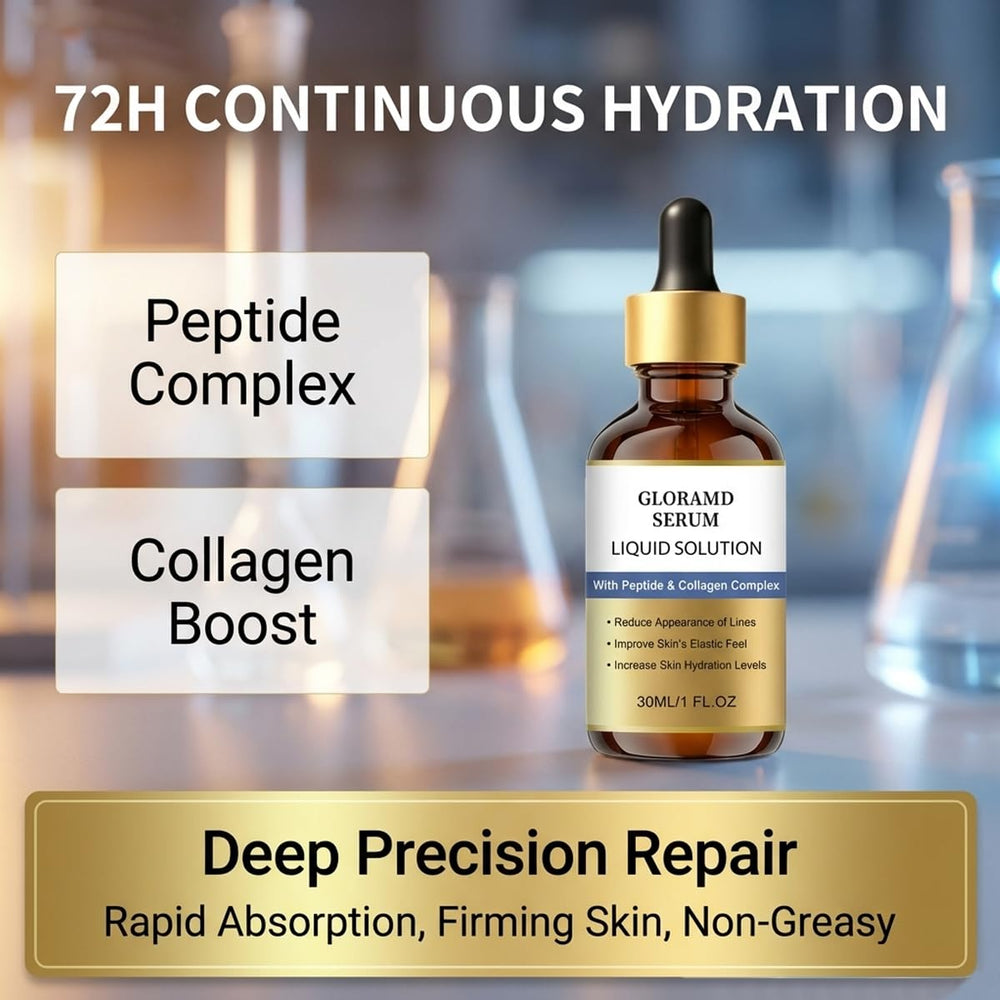 Gloramd Serum pump dispensing product for easy controlled use