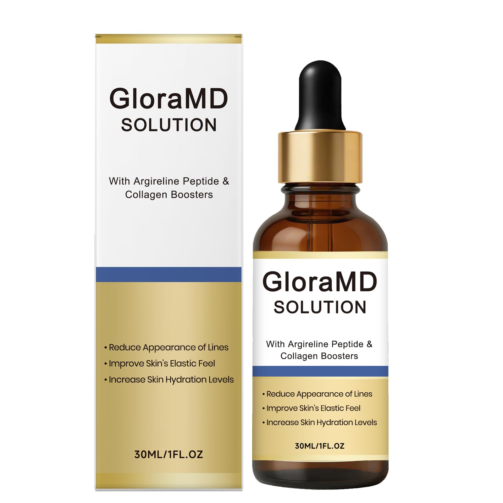 Gloramd Solution front bottle view showing sleek packaging and brand clarity