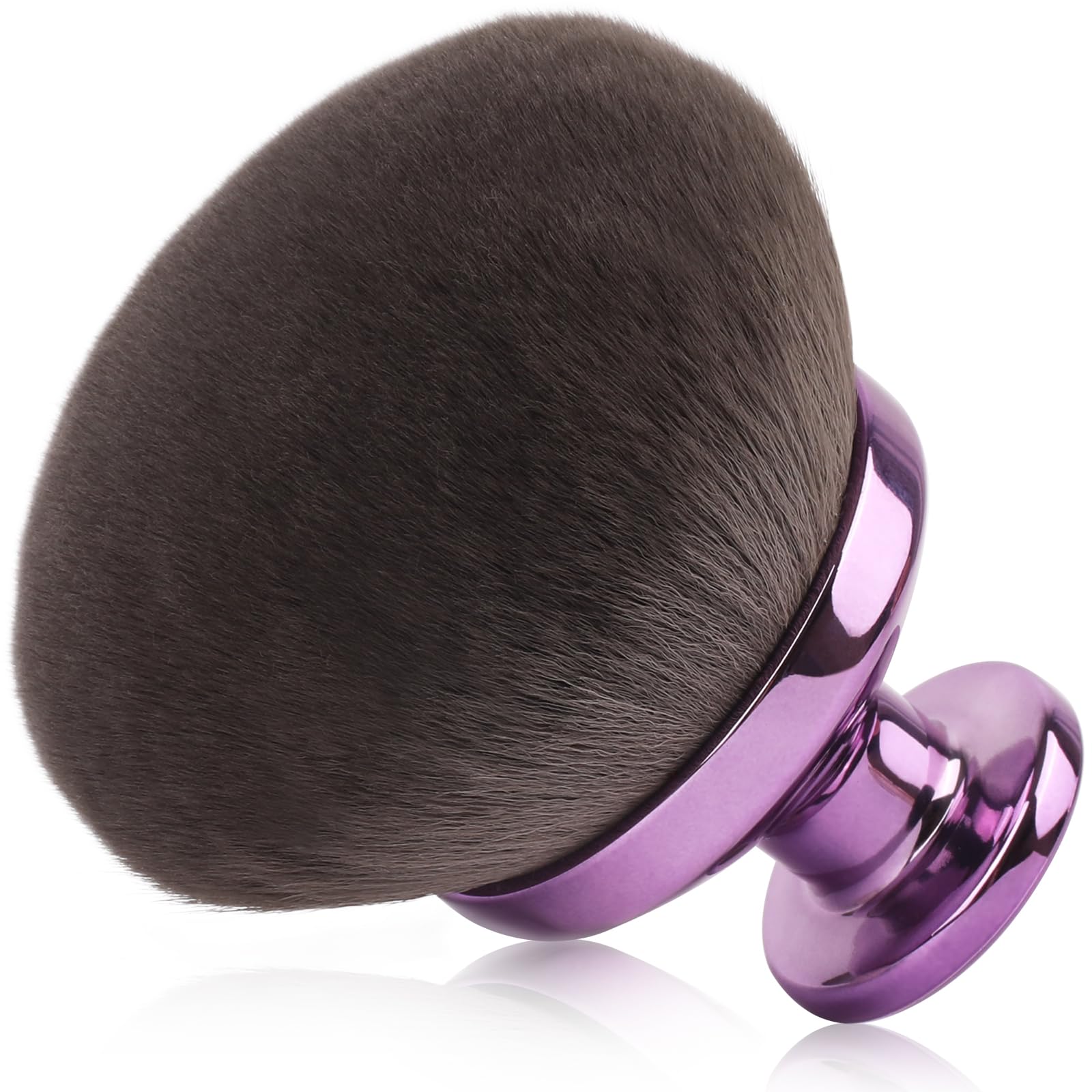 GloréBrochas premium kabuki front view showing wide head and smooth finish for fast coverage