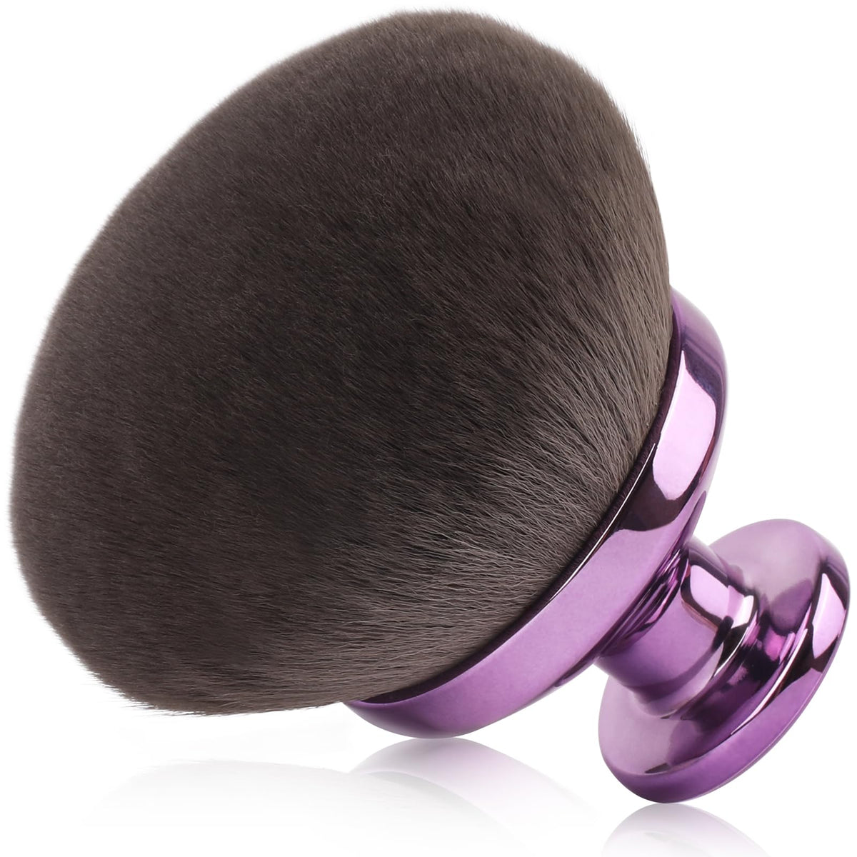 GloréBrochas premium kabuki front view showing wide head and smooth finish for fast coverage