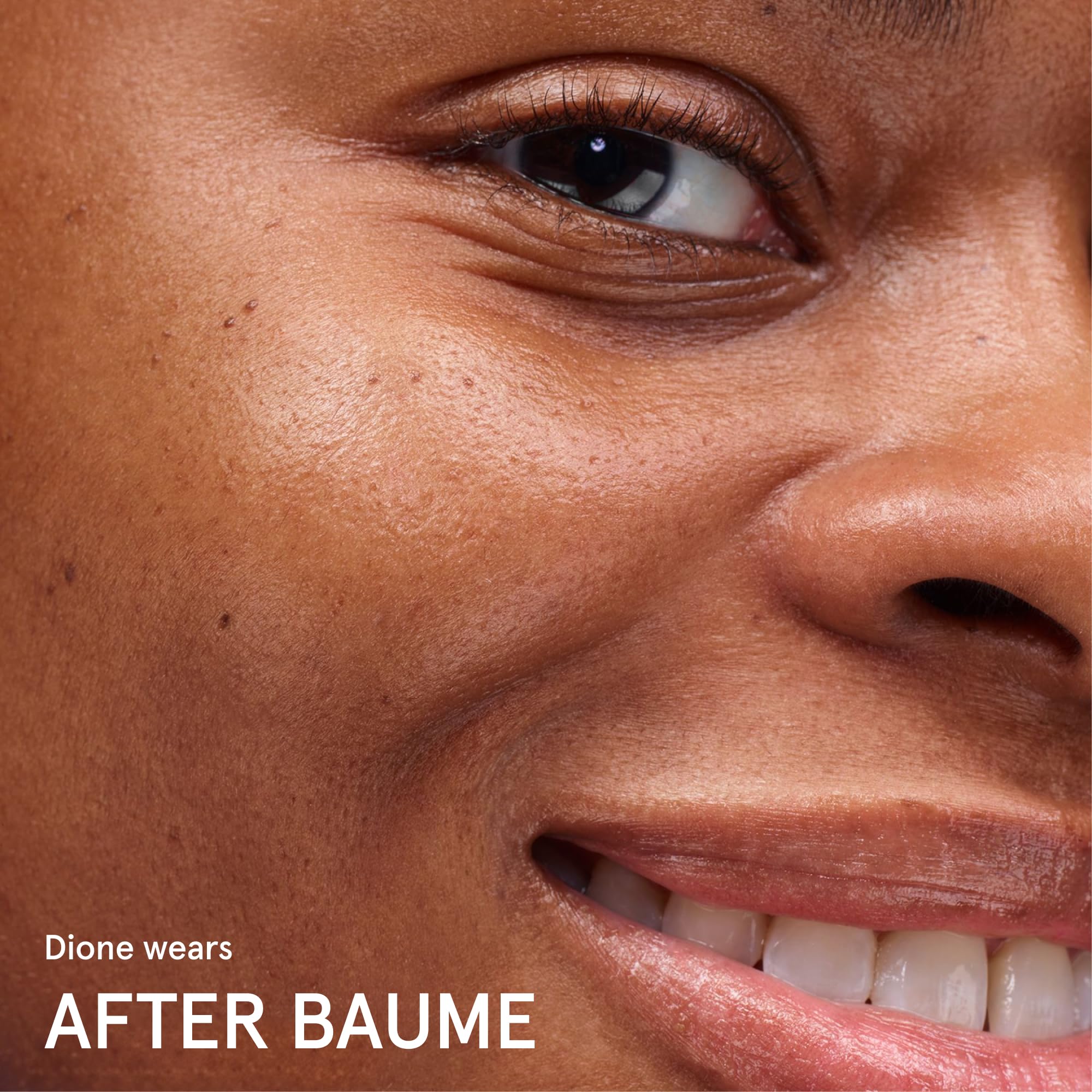 Glossier After Baume with babassu oil visualizing plant-powered nourishment benefit