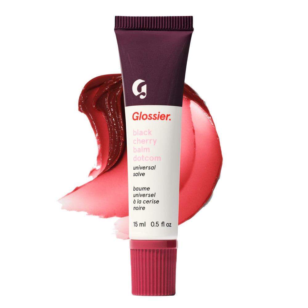 glossier balm dotcom front tube showing compact design and easy portability