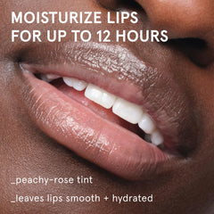 Glossier Balm Dotcom mango cap open showing applicator tip for precise application