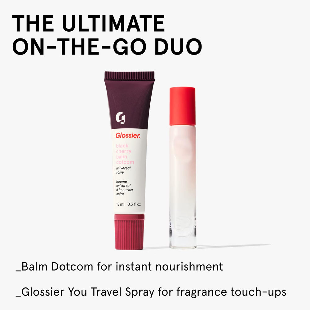 glossier balm dotcom bedside jar used overnight to deeply moisturize lips