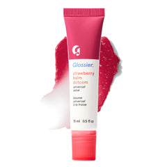 Glossier Balm Dotcom front packaging showing tube and label benefit hydration