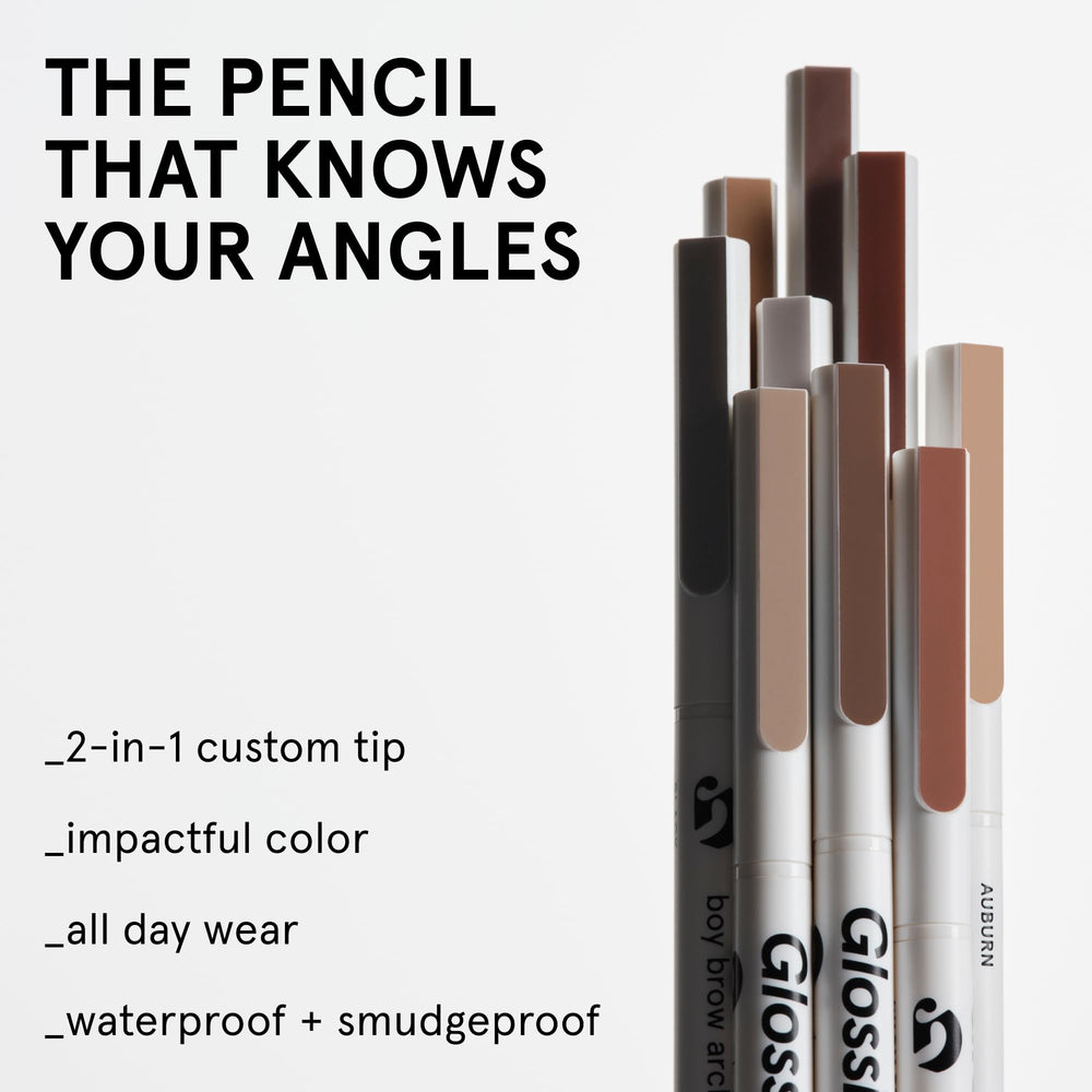 Glossier Boy Brow Arch flat edge filling detail demonstrating even color build