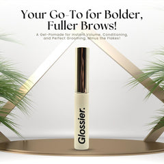 Glossier Boy Brow wand close-up showing applicator for precise shaping
