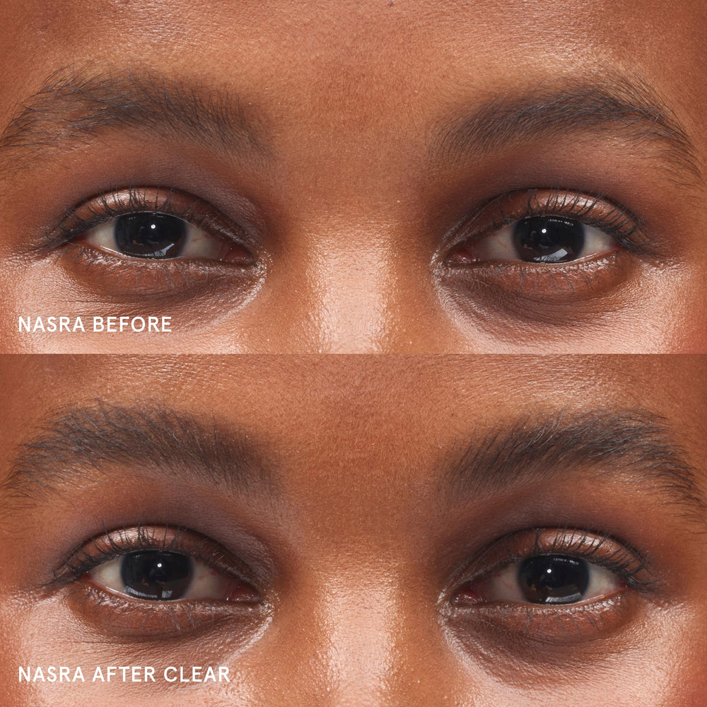 Glossier Boy Brow brush close-up highlighting lift and separation benefit