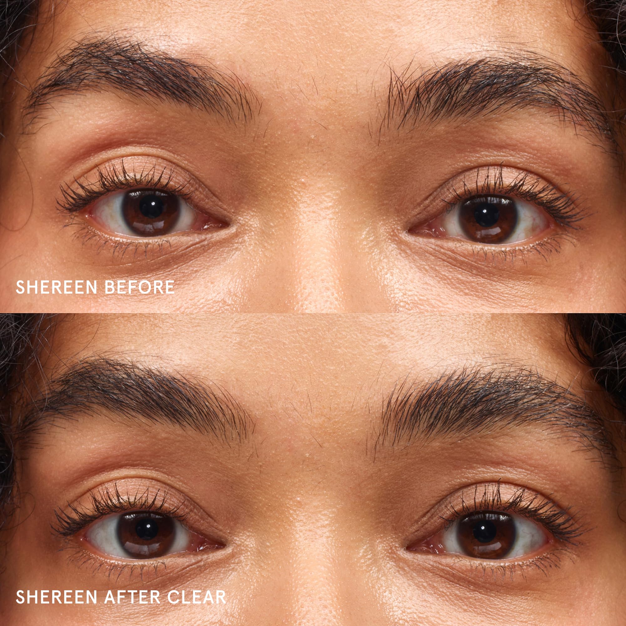 Glossier Boy Brow wand close-up for precise brow shaping benefit