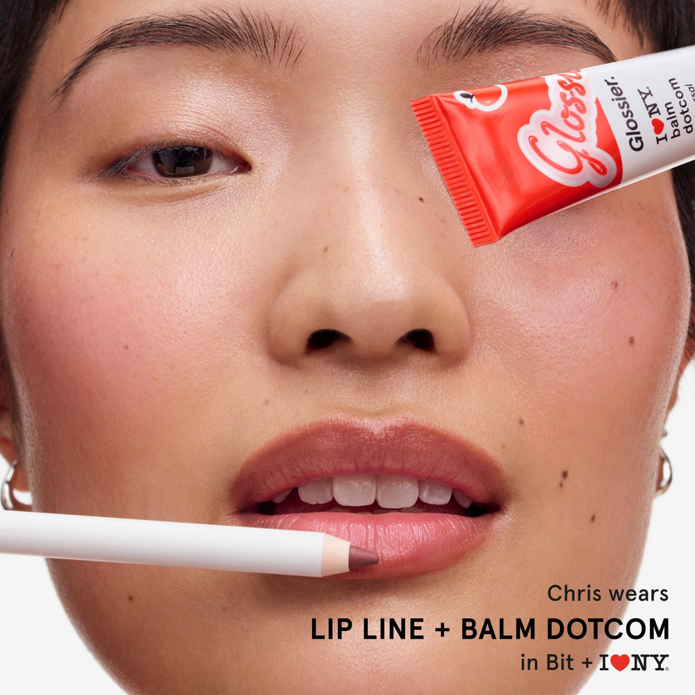 Glossier balm smoothing a dry elbow to reduce rough texture
