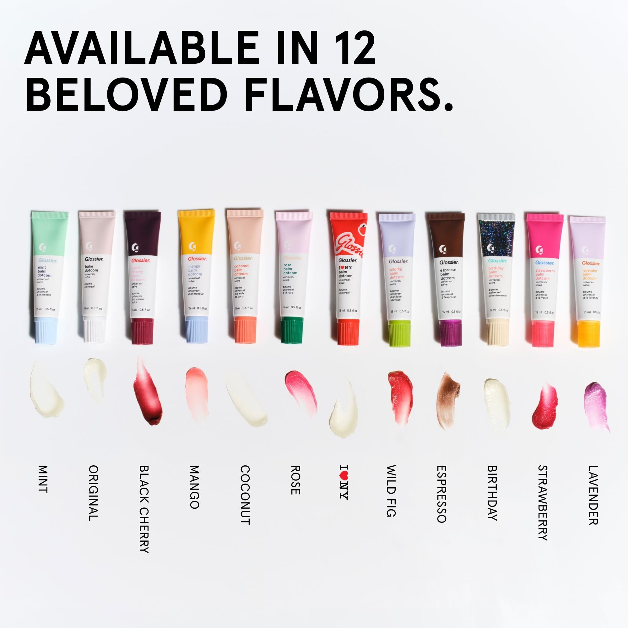 Glossier Balm Dotcom in an urban setting evoking daily on-the-go use
