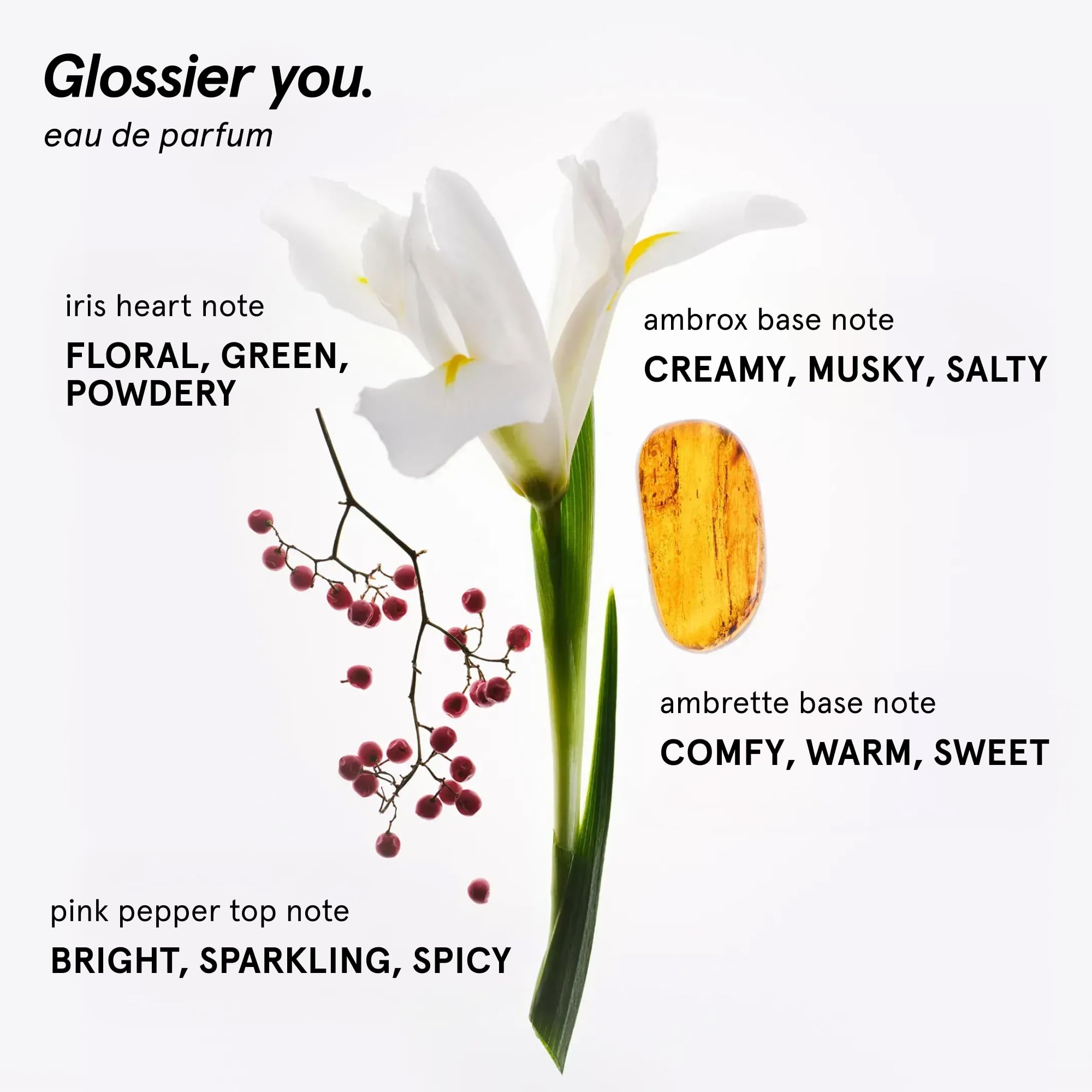 Glossier You atomizer close-up showing spray action for easy application