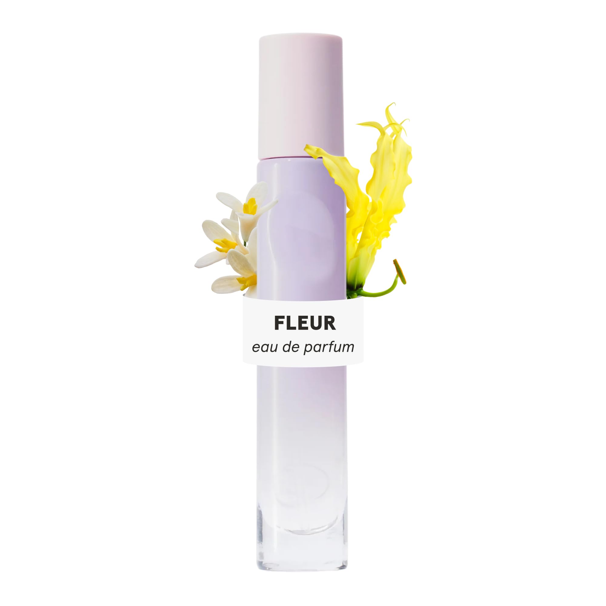 Glossier You Fleur front packaging showing compact 8 ml bottle benefit: travel-friendly